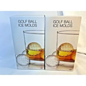 2 Sets WALGREEN'S CO. GOLF BALL ICE MOLDS 2 in each each box DISHWASHER-SAFE NIB